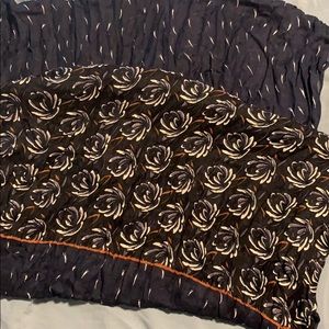 Patterned infinity lightweight scarf